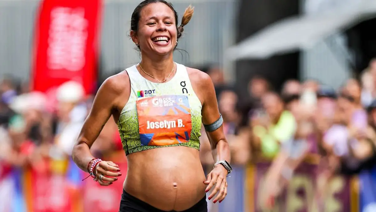 Joselyn Brea corre 10km en 40 minutos estando embarazada FOTO IG JOSELYN BREA