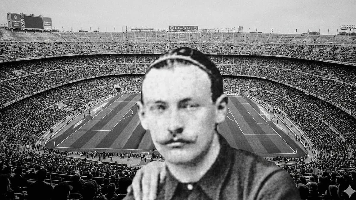 Joan Gamper es considerado uno de los hombres históricos en el Barcelona / Foto: Creada con IA