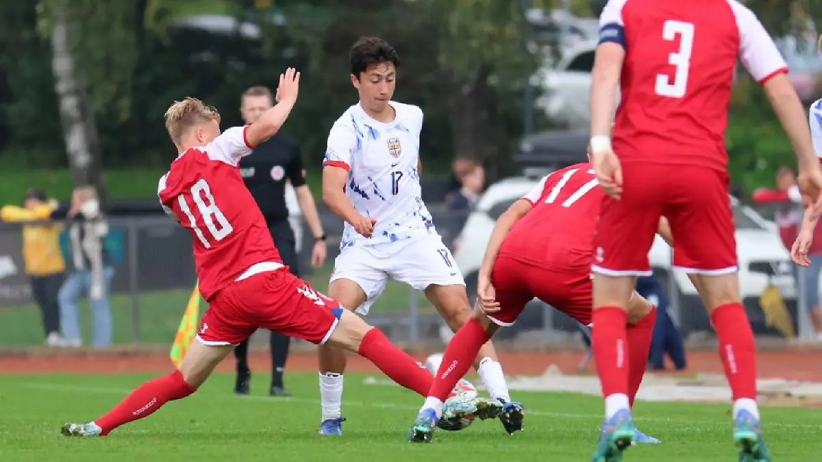 Andreas Heredia, el futbolista que juega en Noruega. Foto: Cortesía