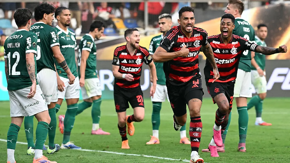 Flamengo venció al Palmeiras en la Copa Libertadores