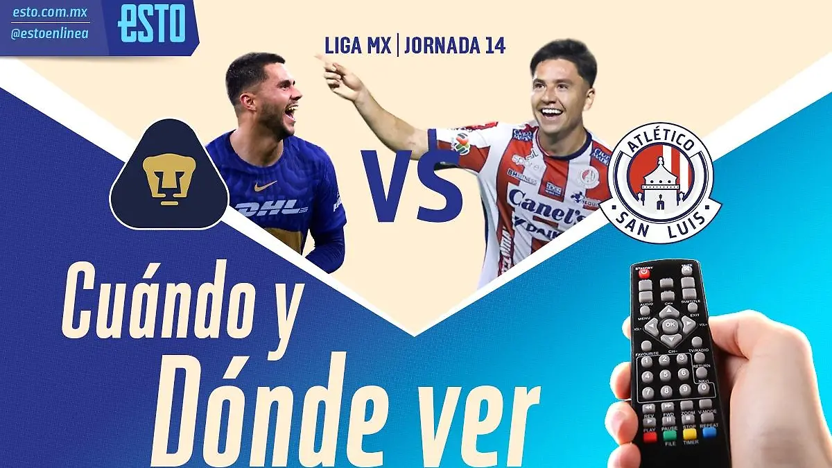 ¿Cuándo y dónde ver Pumas vs Atlético de San Luis? /Arte: Abril Hernández