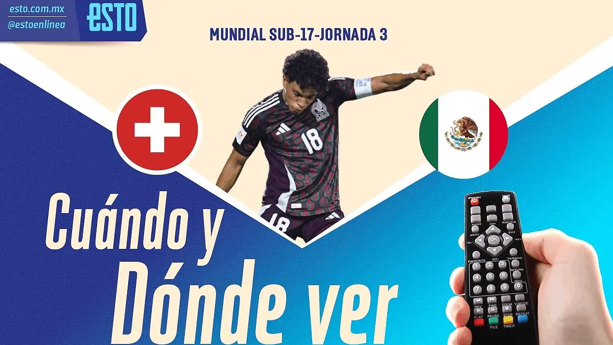 ¿Cuándo y dónde ver el México vs Suiza del Mundial Sub 17?/Arte especial
