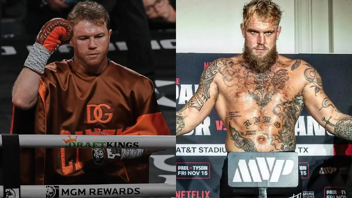 Jake Paul busca a Canelo Álvarez para pelear FOTO MEXSPORT E IG JAKE PAUL