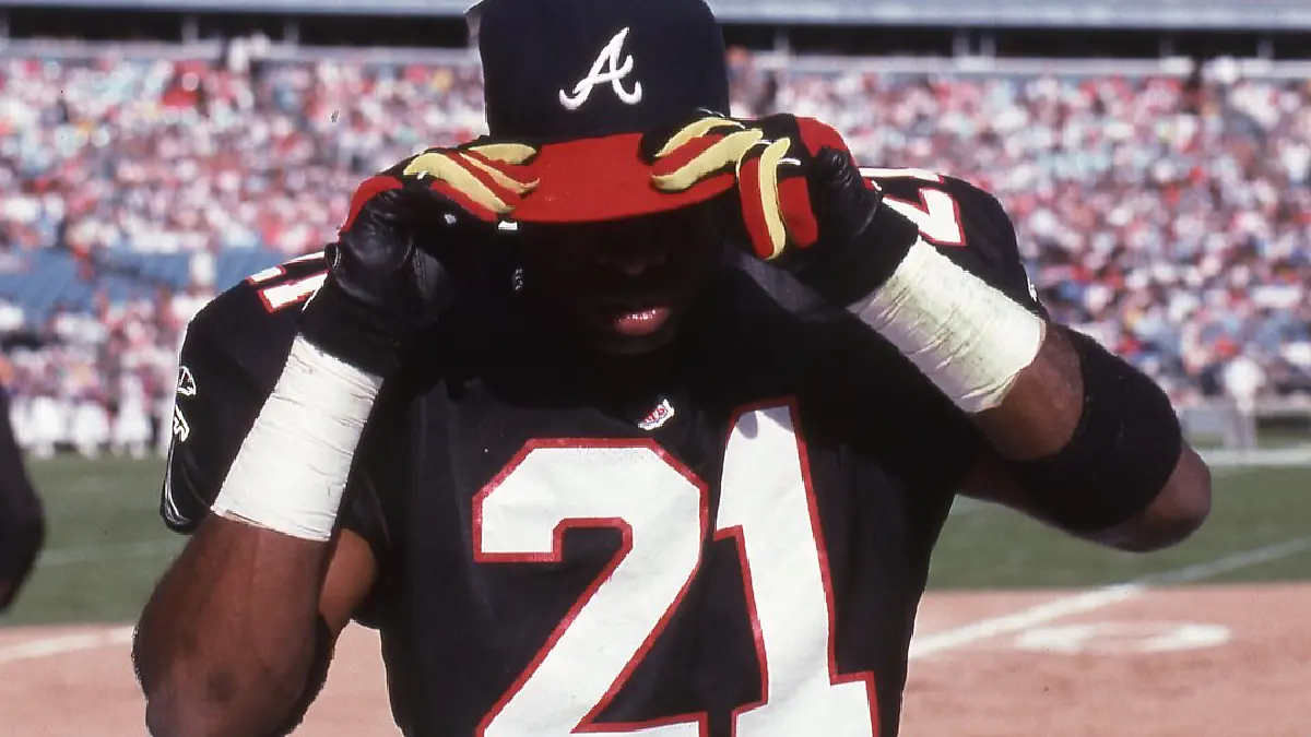 Deion Sanders fue figura con los Braves y con los Falcons
