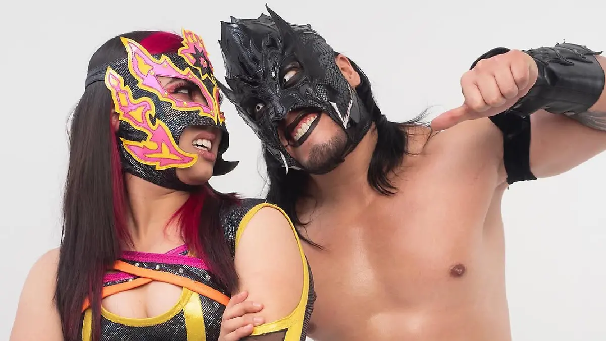 El Elemental y La Catalina, una de las parejas más conocidas en la lucha libre actual / Foto: Instagram lacatalinagar