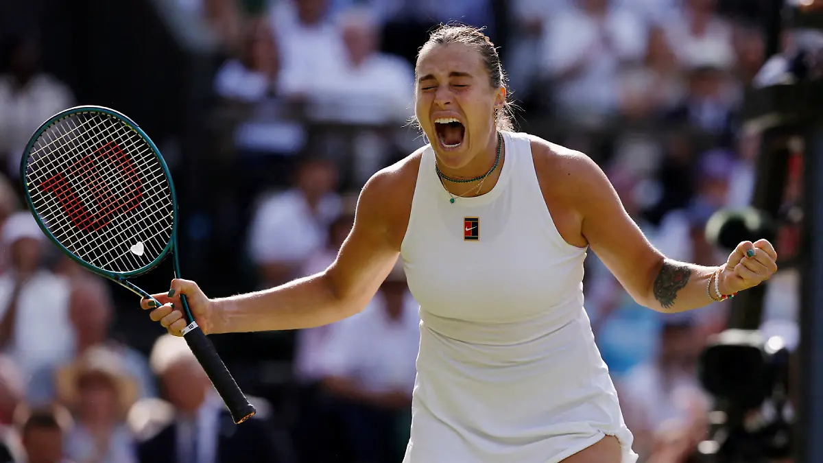 Aryna Sabalenka avanzó a semifinales de Wimbledon   Foto  Reuters