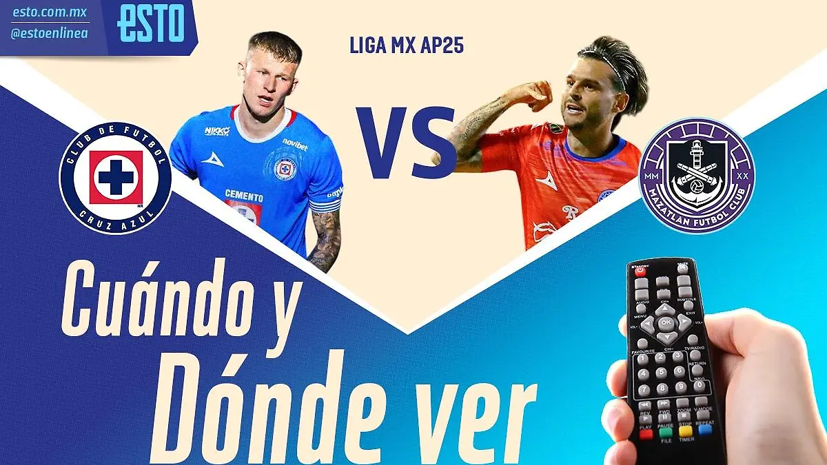 Cruz Azul vs Mazatlán, dónde ver la Jornada 1 del Apertura 2025