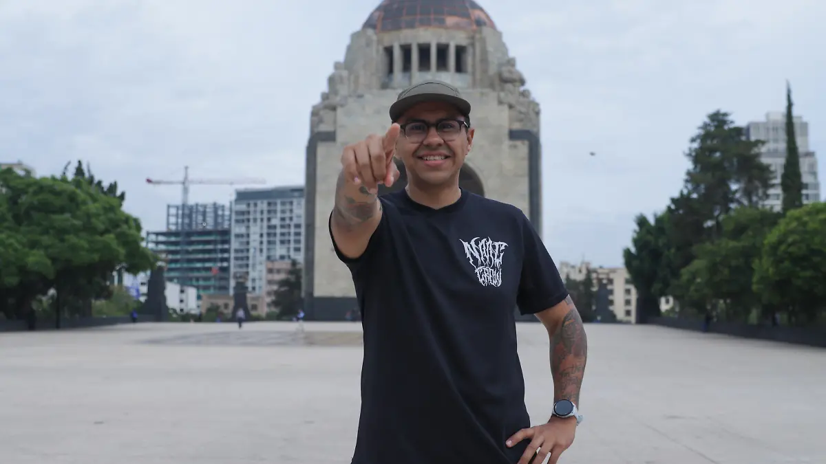 Mario Lozano reconoce que corre desde que sale de su casa / Foto: Oswaldo Figueroa