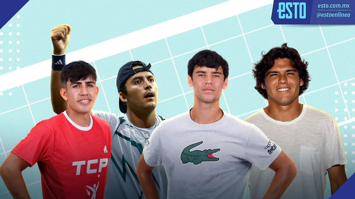 Los mexicanos del Abierto de Los Cabos hicieron historia en un torneo ATP / Arte: Abril Hernández
