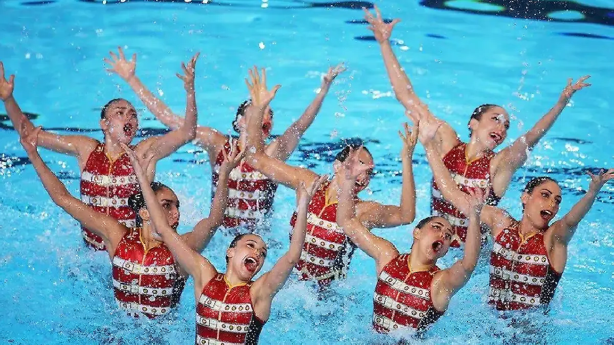 La selección natación de artística quedó en la sexta posición