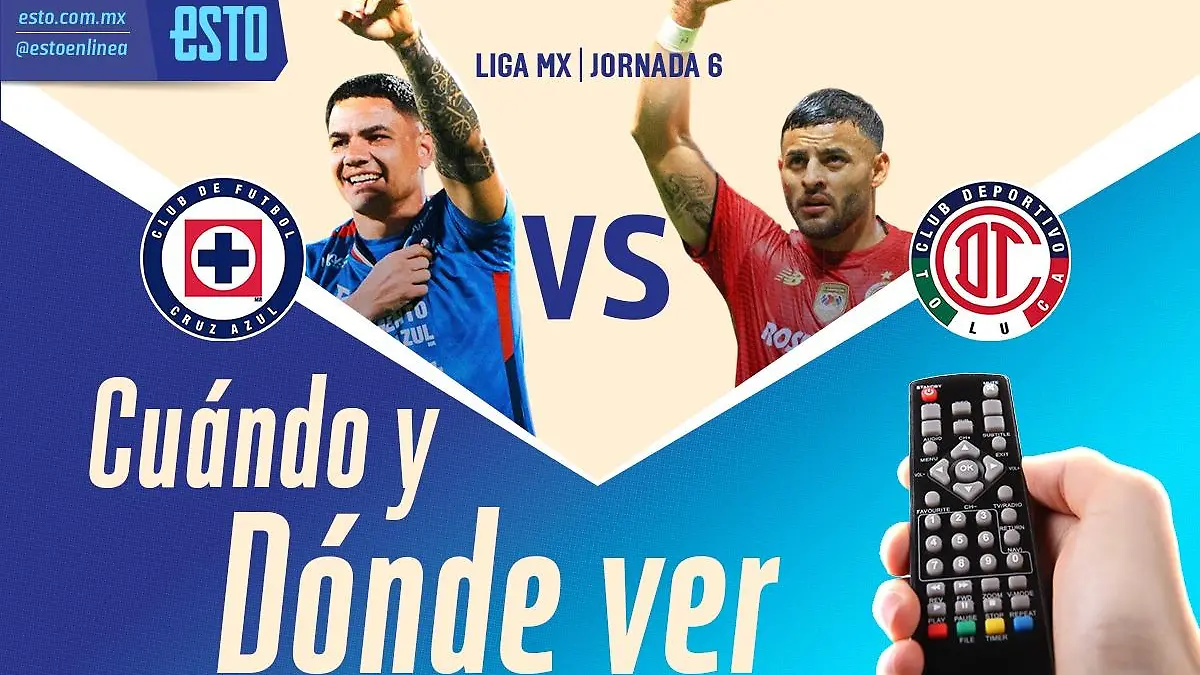 Cruz Azul y Toluca se enfrentarán en un duelo que promete grandes emociones / Arte: Abril Hernández