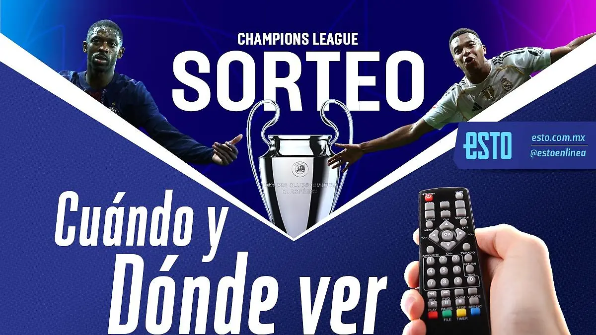 Este jueves se realizará el sorteo de la Champions League / Arte: Abril Hernández
