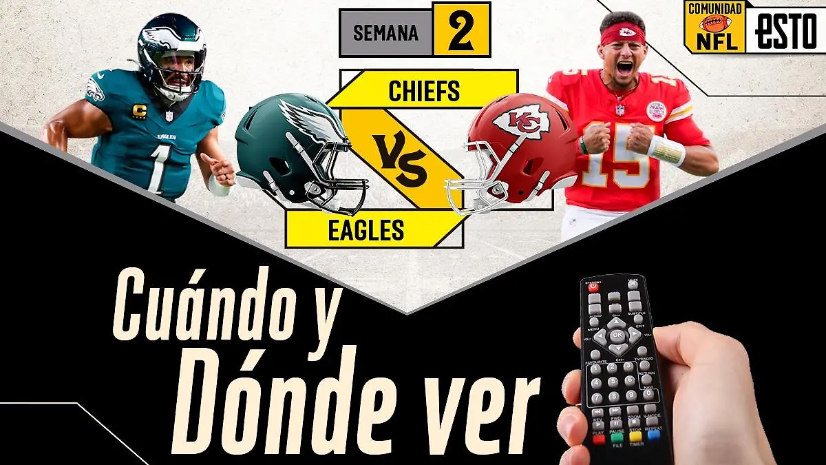 Philadelphia Eagles y Kansas City Chiefs juegan en la semana 2 de nFL 2025   ARTE NOÉ LÓPEZ