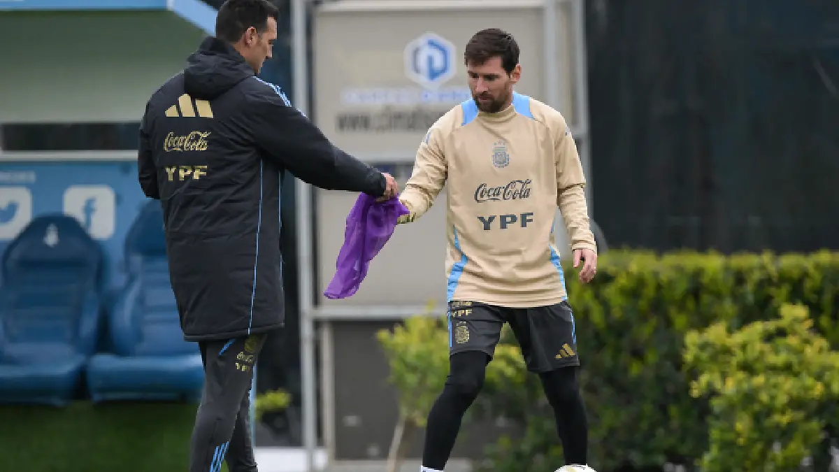 Lionel Messi a las órdenes de la Selección de Argentina. Foto: AFP