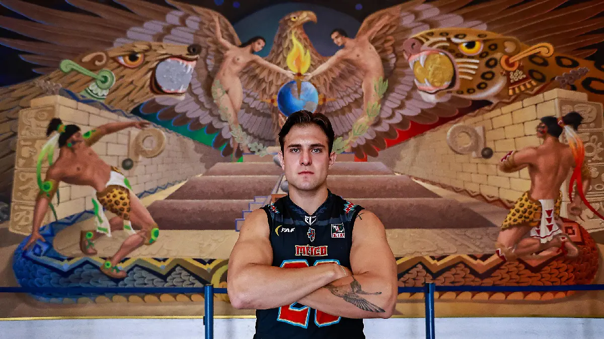Alonso Gaxiola, capitán de la selección de Flag Football