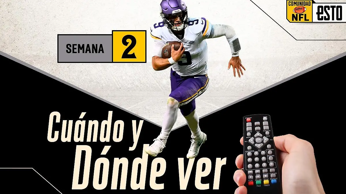 No te pierdas ningún partido de la semana 2 de la NFL / Arte: Noé López