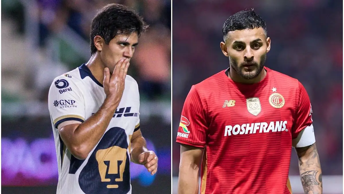 Alexis Vega felicitó a JJ Macías por su gol   Foto  Mexsport