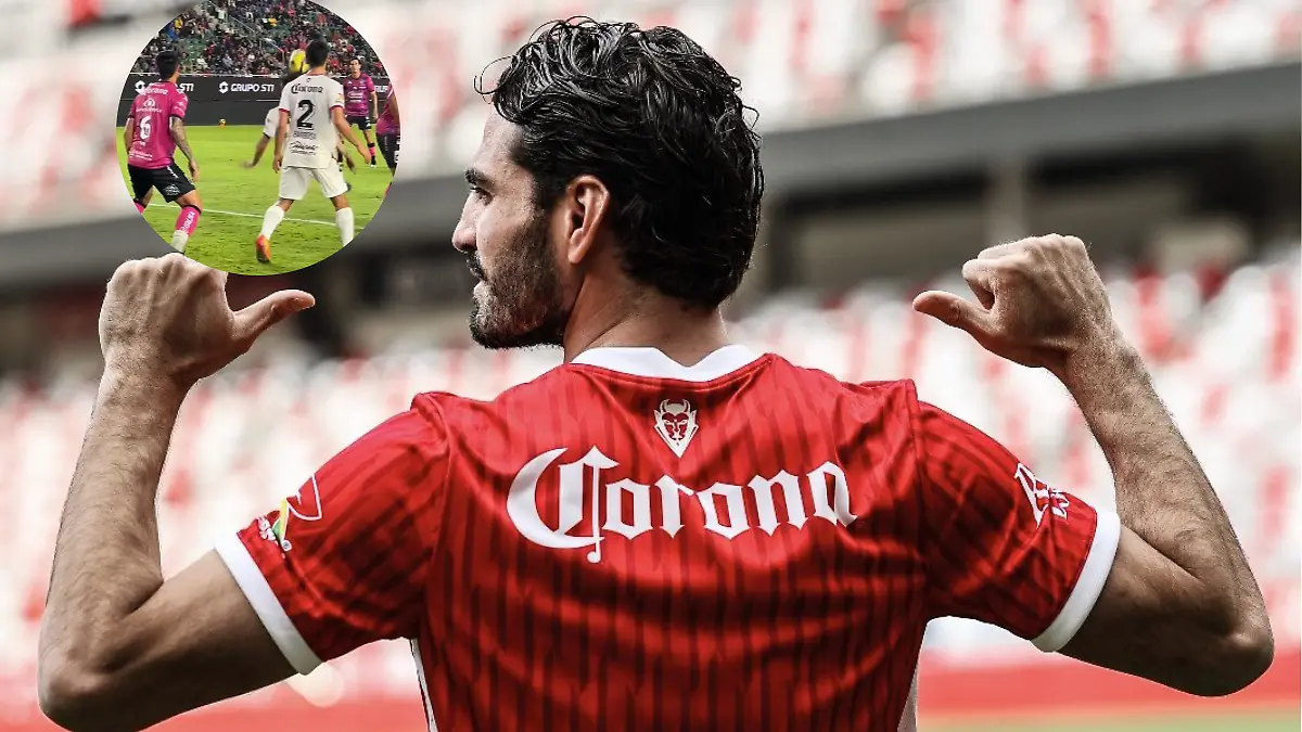 Antonio Briseño ya de estreno con gol con su nuevo equipo el Toluca. Foto: @Diablos