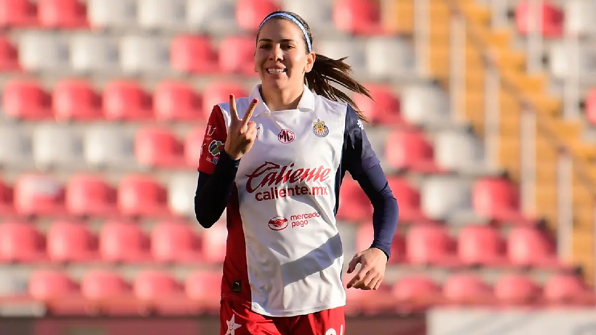 Alicia Cervantes alcanzó 132 goles con la camiseta de las Chivas / Foto: @ChivasFemenil