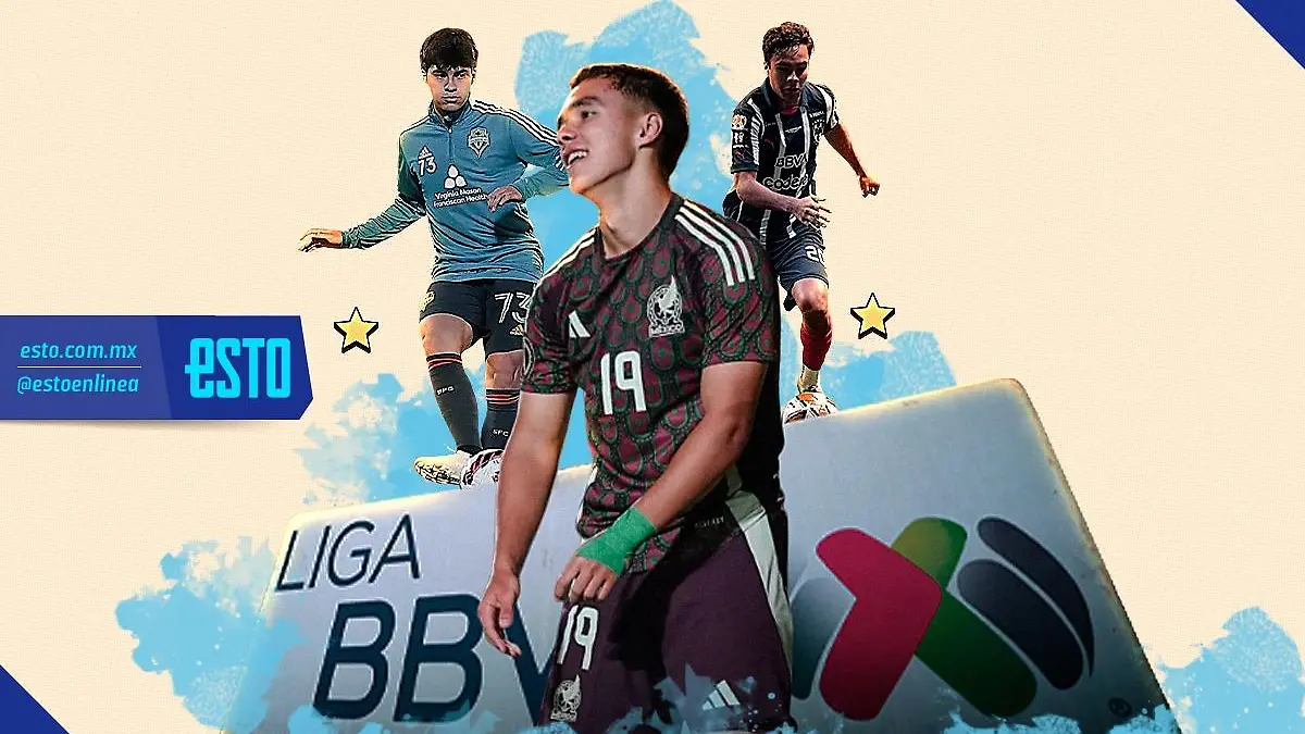 Mateo Chávez, Iker Fimbres, entre las joyas de la Liga MX. Arte: Noé López