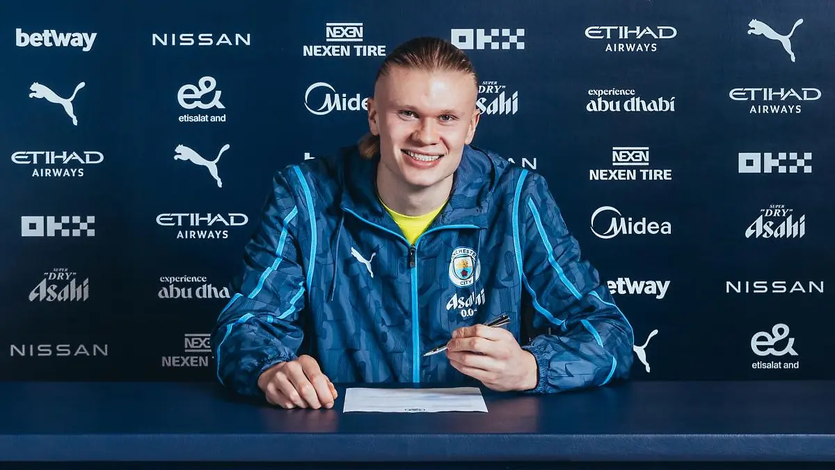Erling Haaland firma nuevo contrato con Manchester City