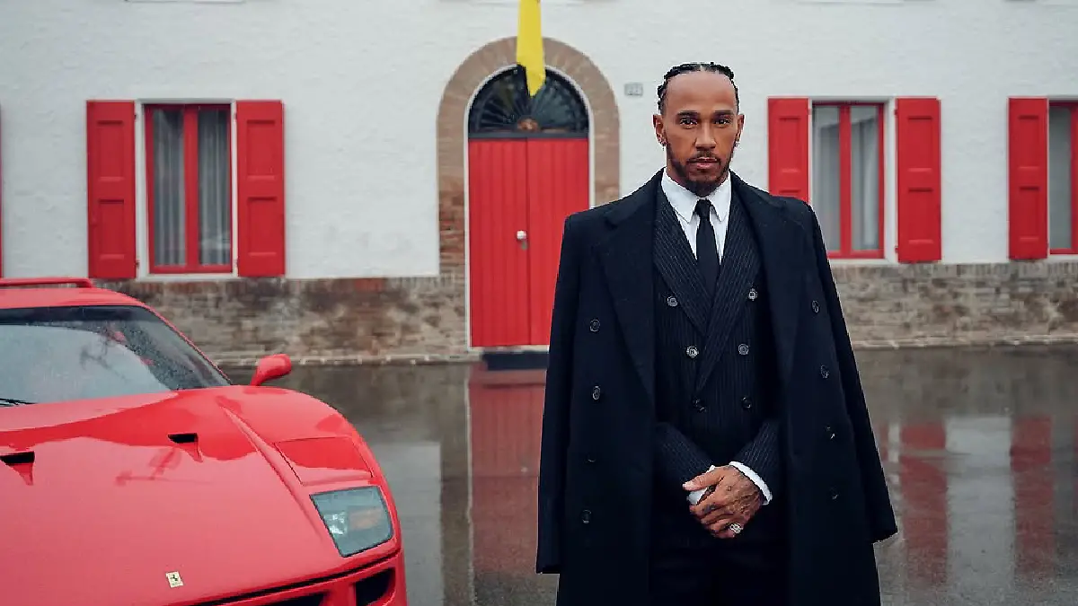 Lewis Hamilton tuvo su primer día en Ferrari foto @lewishamilton