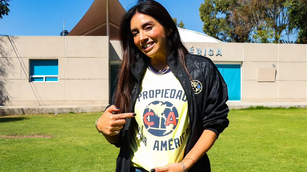 Nina Cervantes se enamoró del América. FOTO: SARAHÍ MELECIO