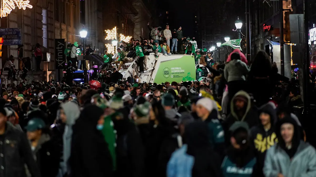 Los Philadelphia Eagles ya preparan festejo para el Super Bpwl / Foto: Reuters