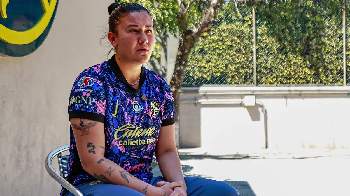 Renatta Cota disfruta la competencia en el América. FOTO: LUIS GARDUÑO