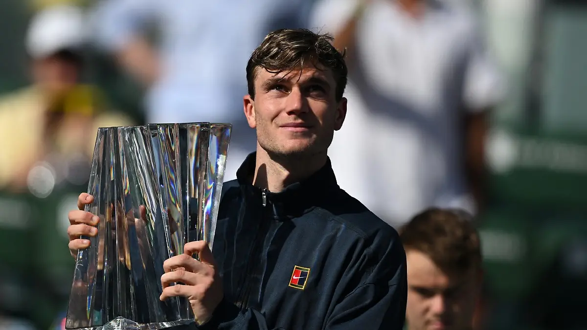 Jack Draper, logró el título en Indian Wells. Foto: AFP