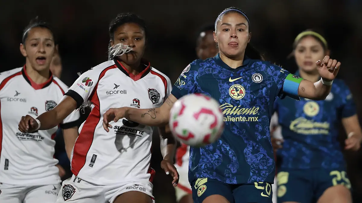 América Femenil y Juárez empataron a un gol. Foto: Mexsport
