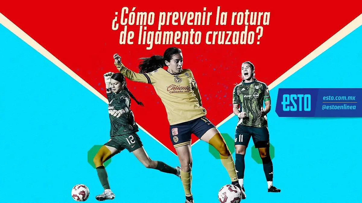 La rotura de ligamento cruzado ha afectado el futbol femenil / Arte: Noé López
