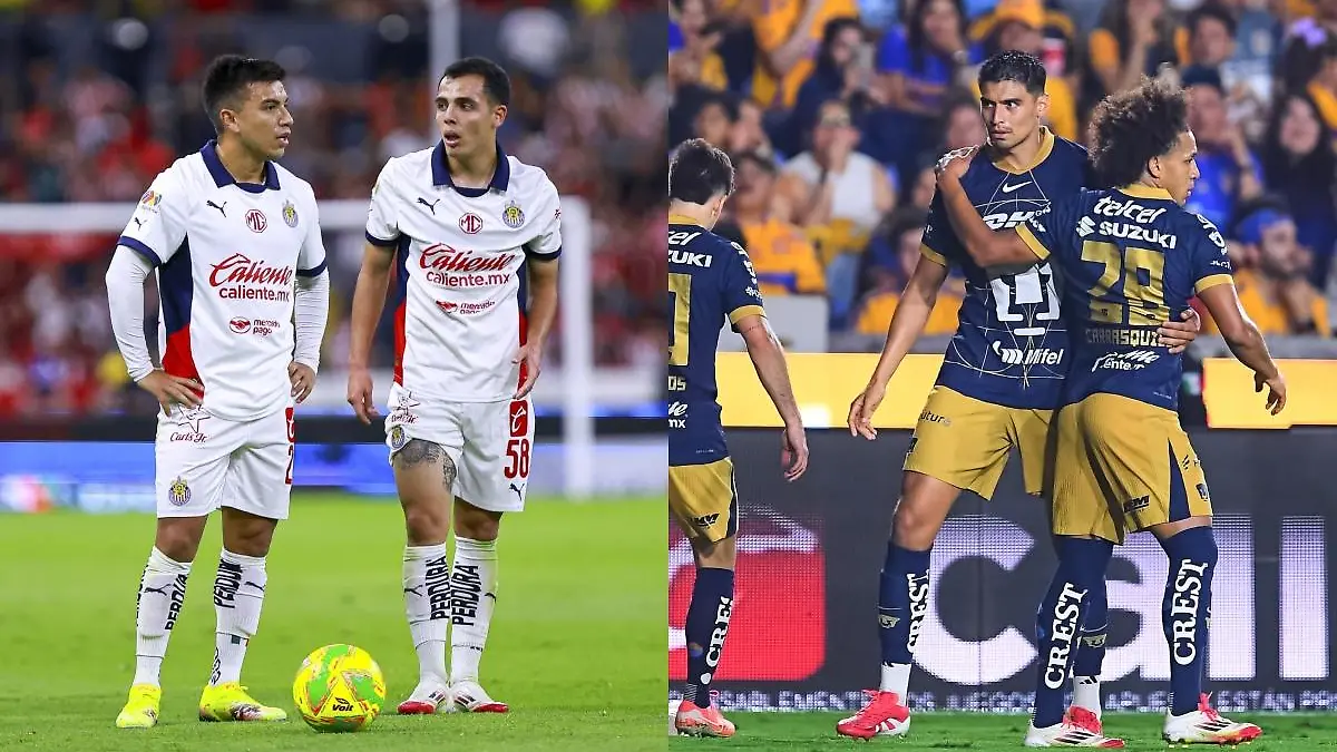 Pumas superó a Chivas por un gol que los ubico en el play in. Foto: Mexsport