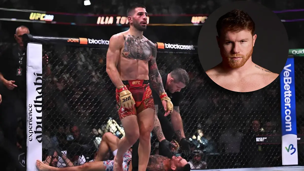 Ilia Topuria es admirador del Canelo Álvarez / Foto: Instagram iliatopuria y @canelo