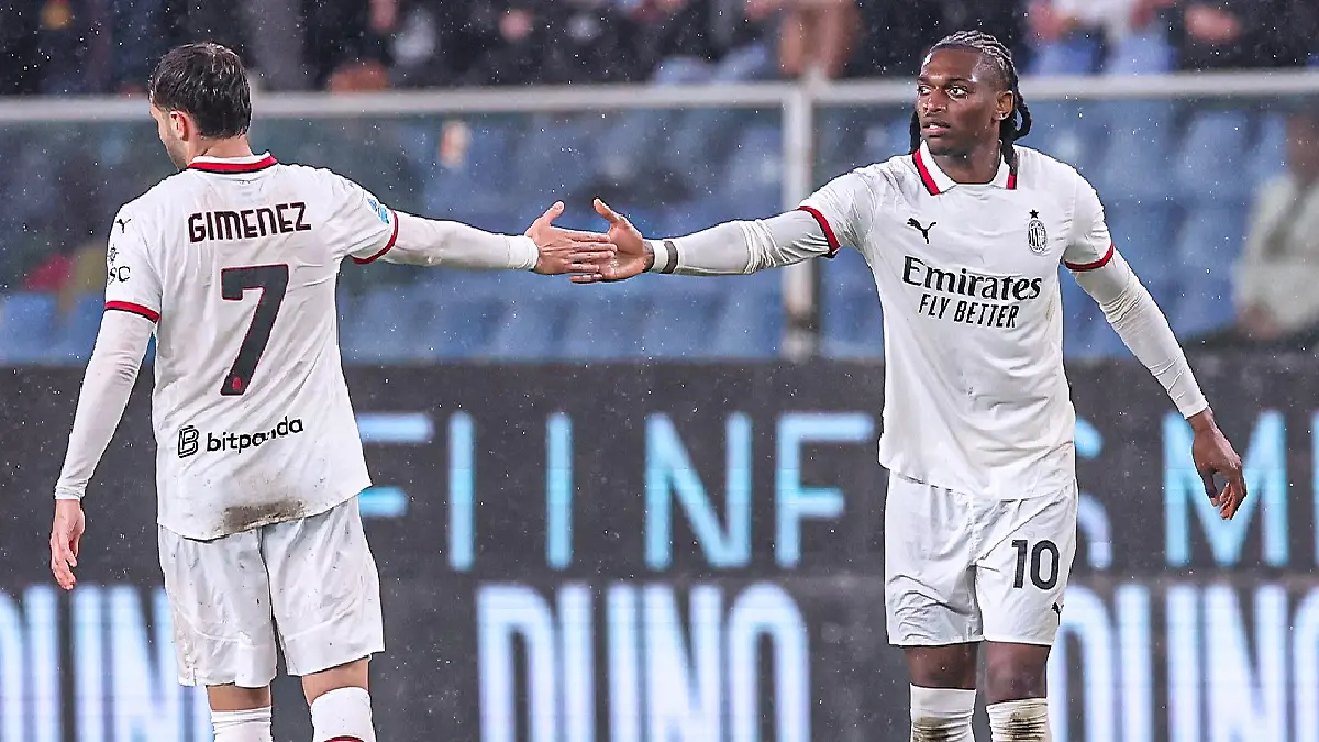 Santiago Giménez colaboró con una asistencia en la victoria del Milan / Foto: Instagram acmilan