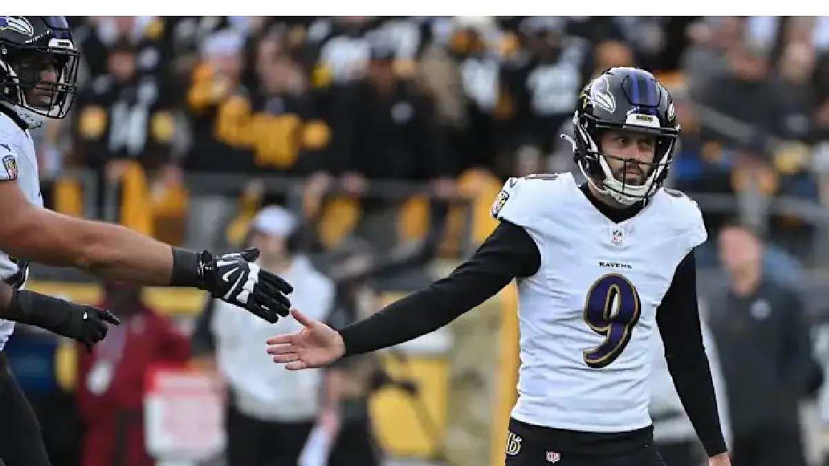 Justin Tucker acusado por conductas inapropiadas. Foto: AFP