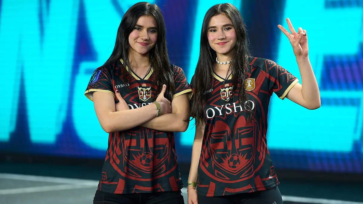 Las gemelas Araceli y Diana Fernanda Hernández la están rompiendo en la Queens League. Fotos: cortesía Queens League