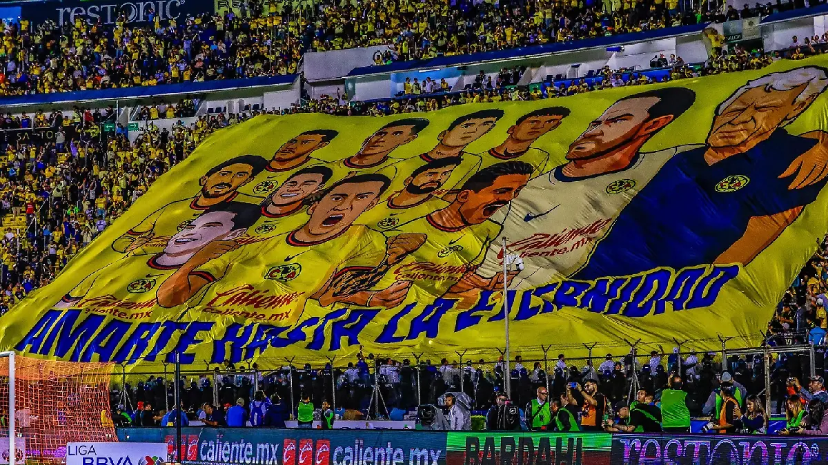 América pinto de amarillo el Ciudad de los Deportes foto  Luis Garduño