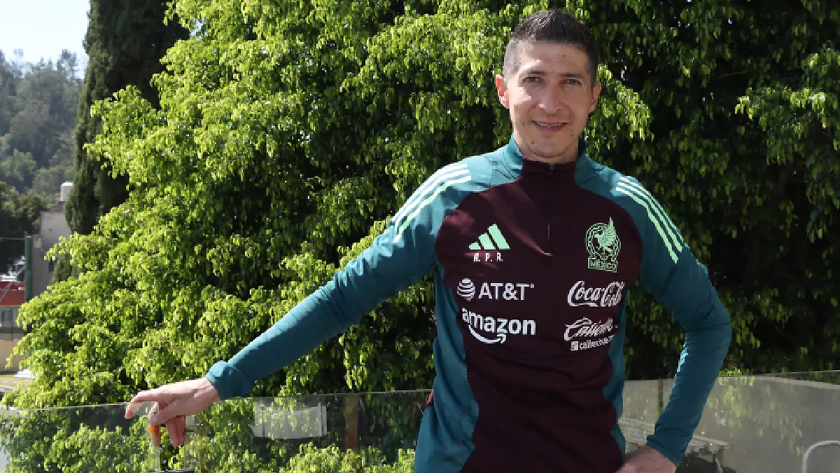 Alejandro Palacios considera que el arco del Tricolor Femenil está en buenas manos / Foto: Sarahí Melecio