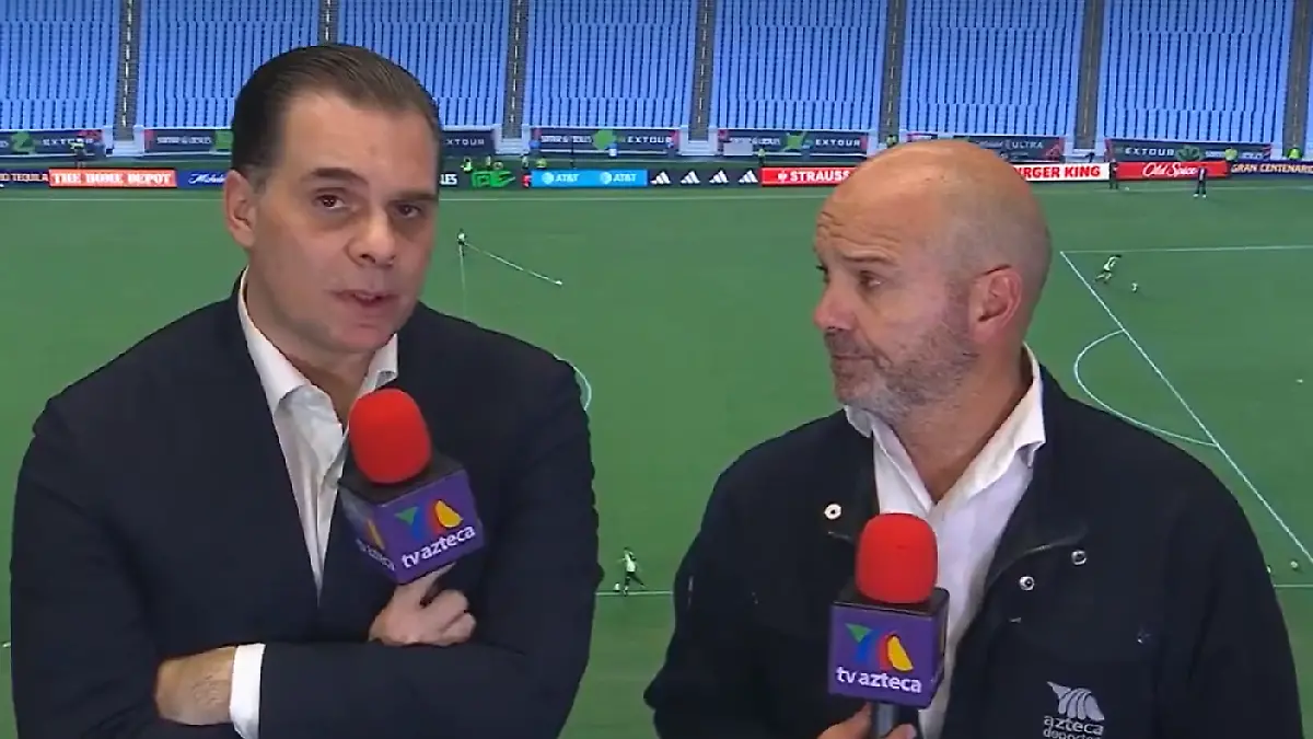 Christian Martinoli y Luis García narrarán el México vs República Dominicana de la Copa Oro. Foto: Cortesía @AztecaDeportes