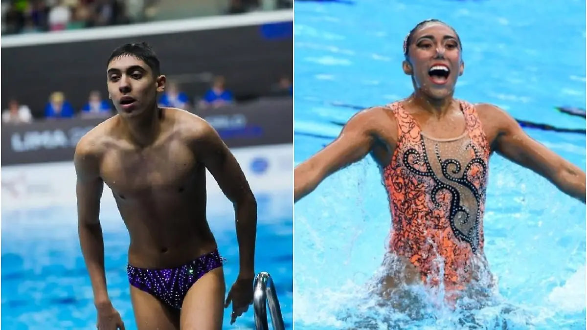 Diego Villalobos y Joana Jiménez cera del podio. Foto: Mexsport