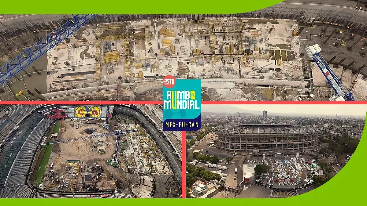 La remodelación del Estadio Azteca sigue lejos de lo que se esperaba a un año del Mundial / Fotos: Oswaldo Figueroa