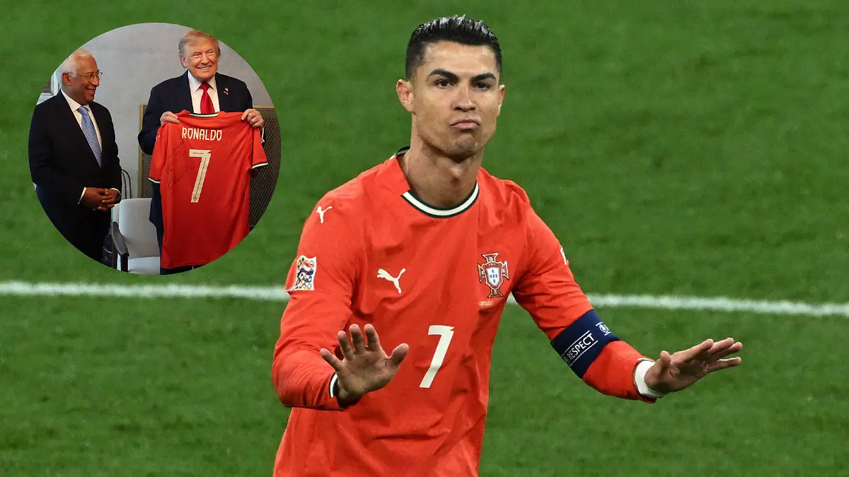 Cristiano Ronaldo le regaló una playera Donald Trump