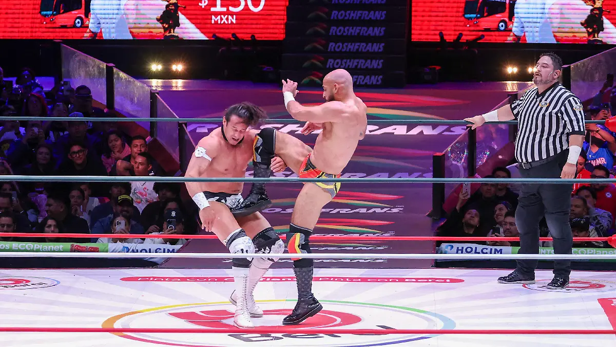 Ricochet y Volador Jr, dieron catedra en el ring de la Arena México. Foto: Lesslie Arredondo