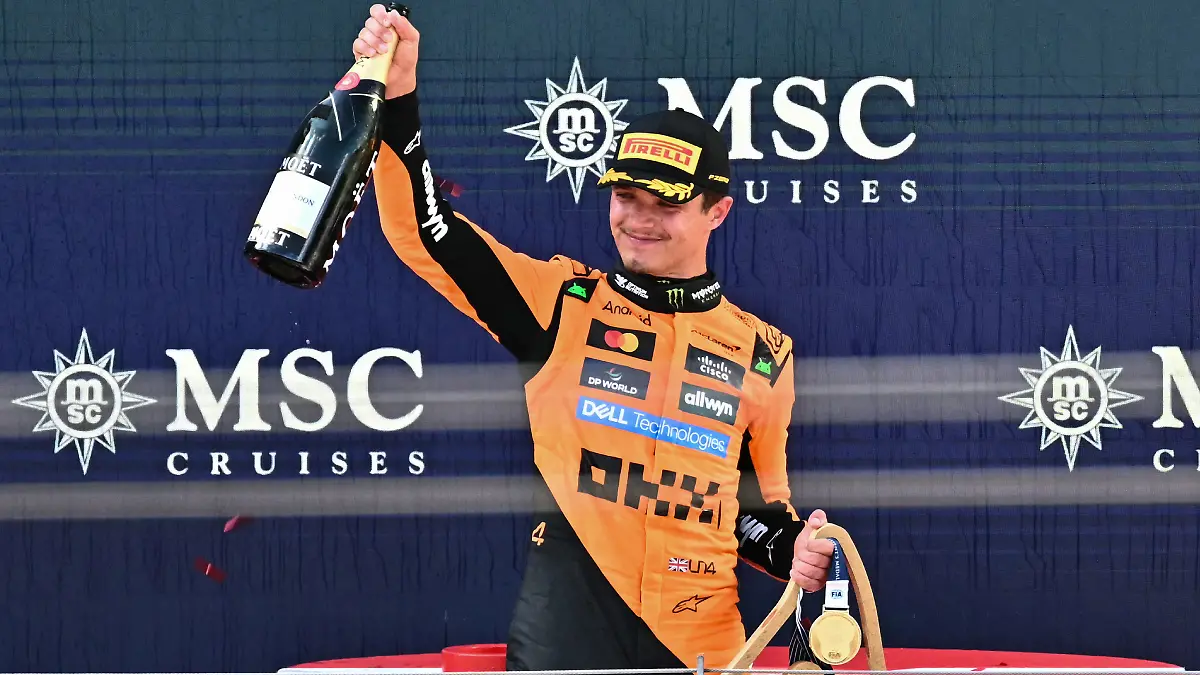 McLaren firma otro 1 2 en el GP de Austria gracias a Lando Norris y Oscar Piastri   FOTO AFP