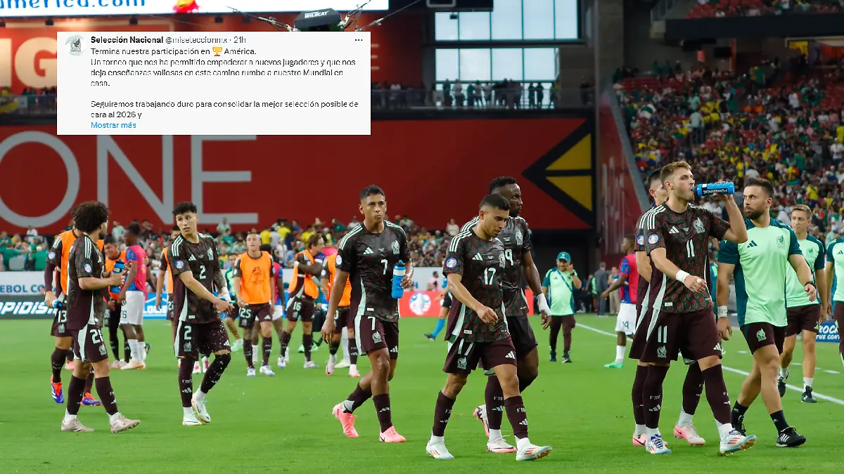 Lamentable mensaje de México tras eliminación en Copa América 2024. Foto: Oswaldo Figueroa  ENVIADO
