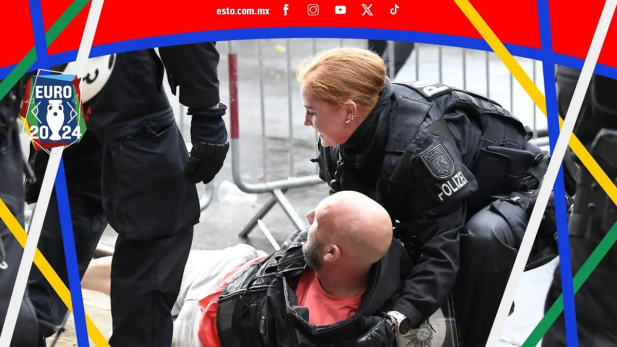 Aficionados fueron arrestados por pelear en la Eurocopa. FOTO: Reuters
