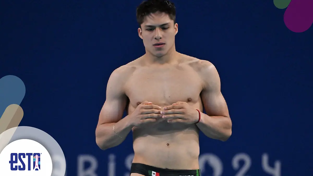 Osmar Olvera avanzó a la final de trampolín de tres metros en París 2024. Foto: @COM