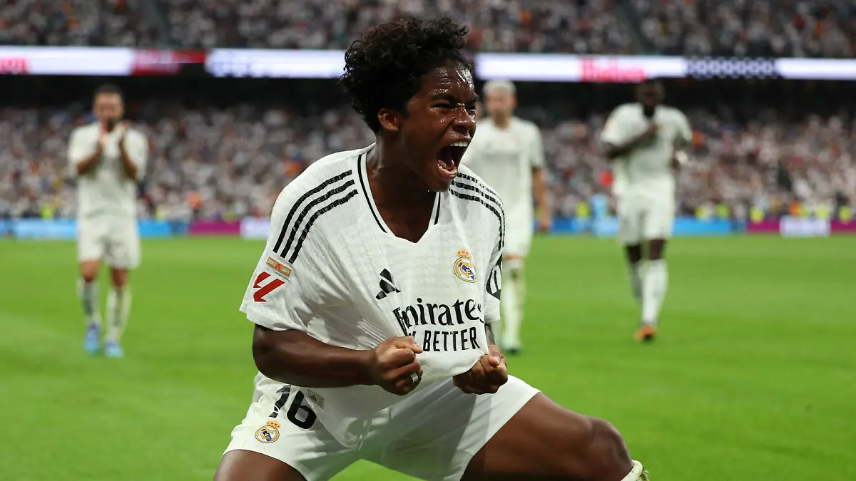 Endrick marcó su primer gol con el Real Madrid / Foto: Reuters