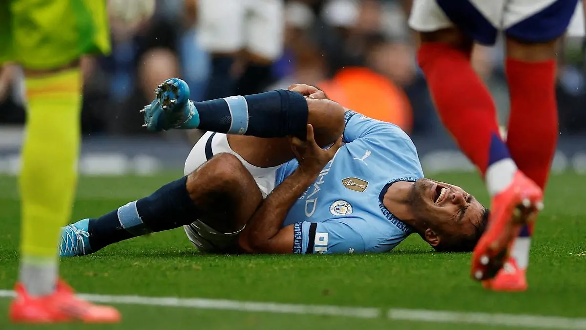 Guardiola confirma que Rodri queda fuera toda la temporada. FOTO: Reuters